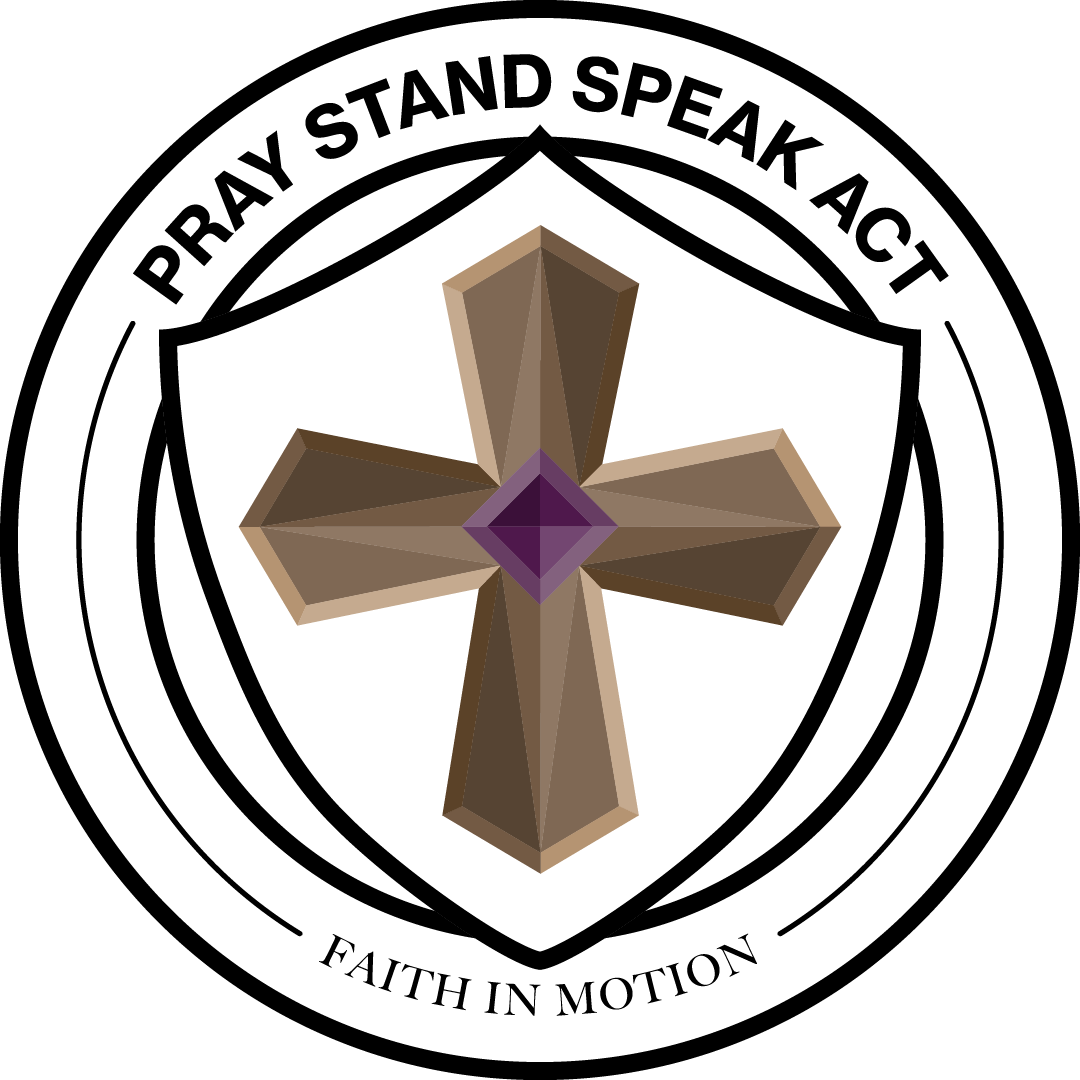 Pray Stand Speak Act Logo